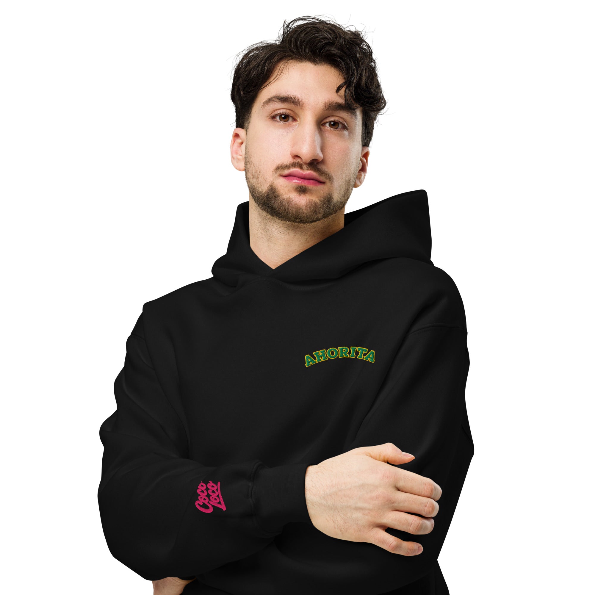 Ahorita - Unisex Oversized Hoodie Embroided