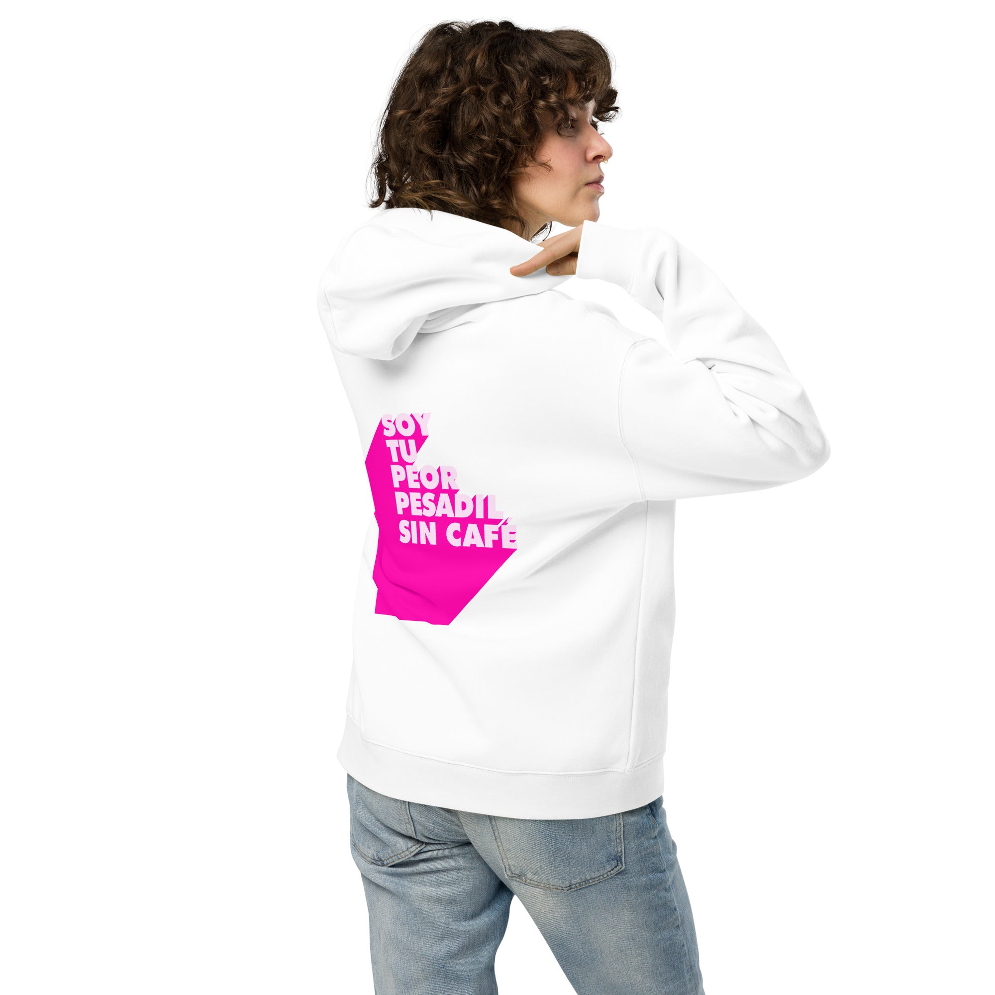 Soy tu peor pesadilla sin café - Unisex Oversized Hoodie