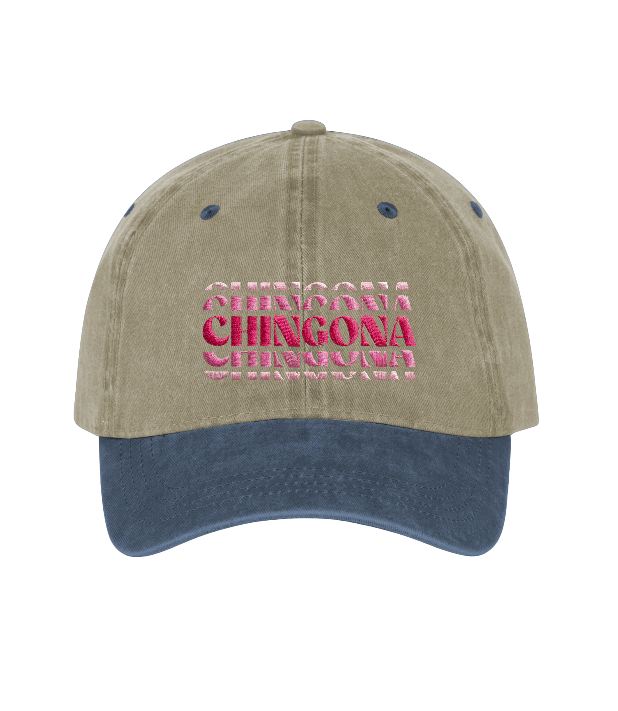 Chingona - Gorra Deslavada Bicolor
