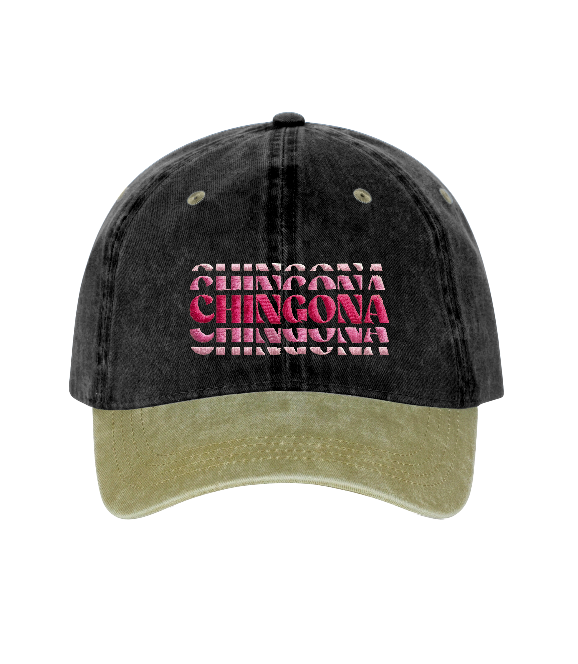 Chingona - Gorra Deslavada Bicolor
