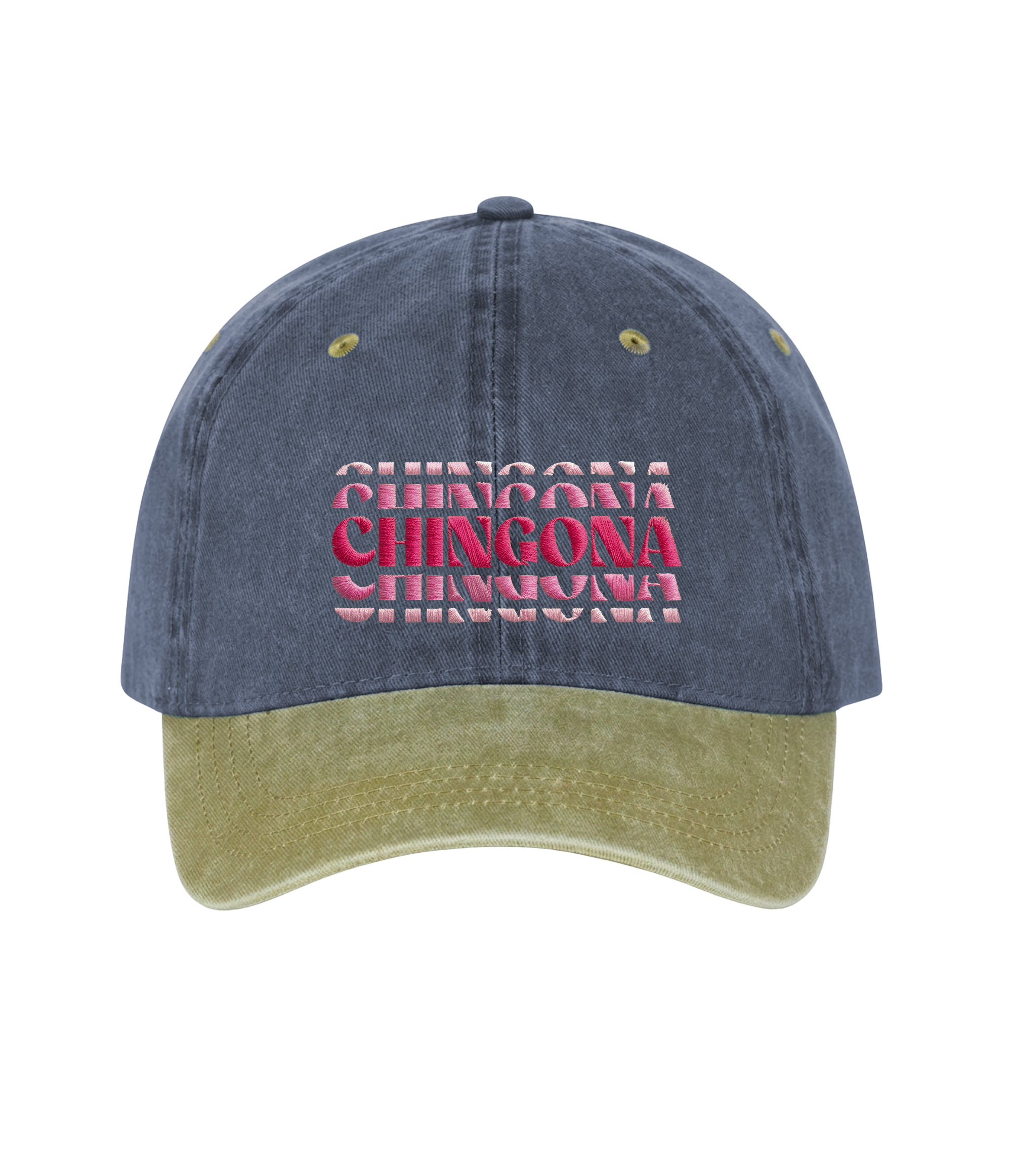 Chingona - Gorra Deslavada Bicolor