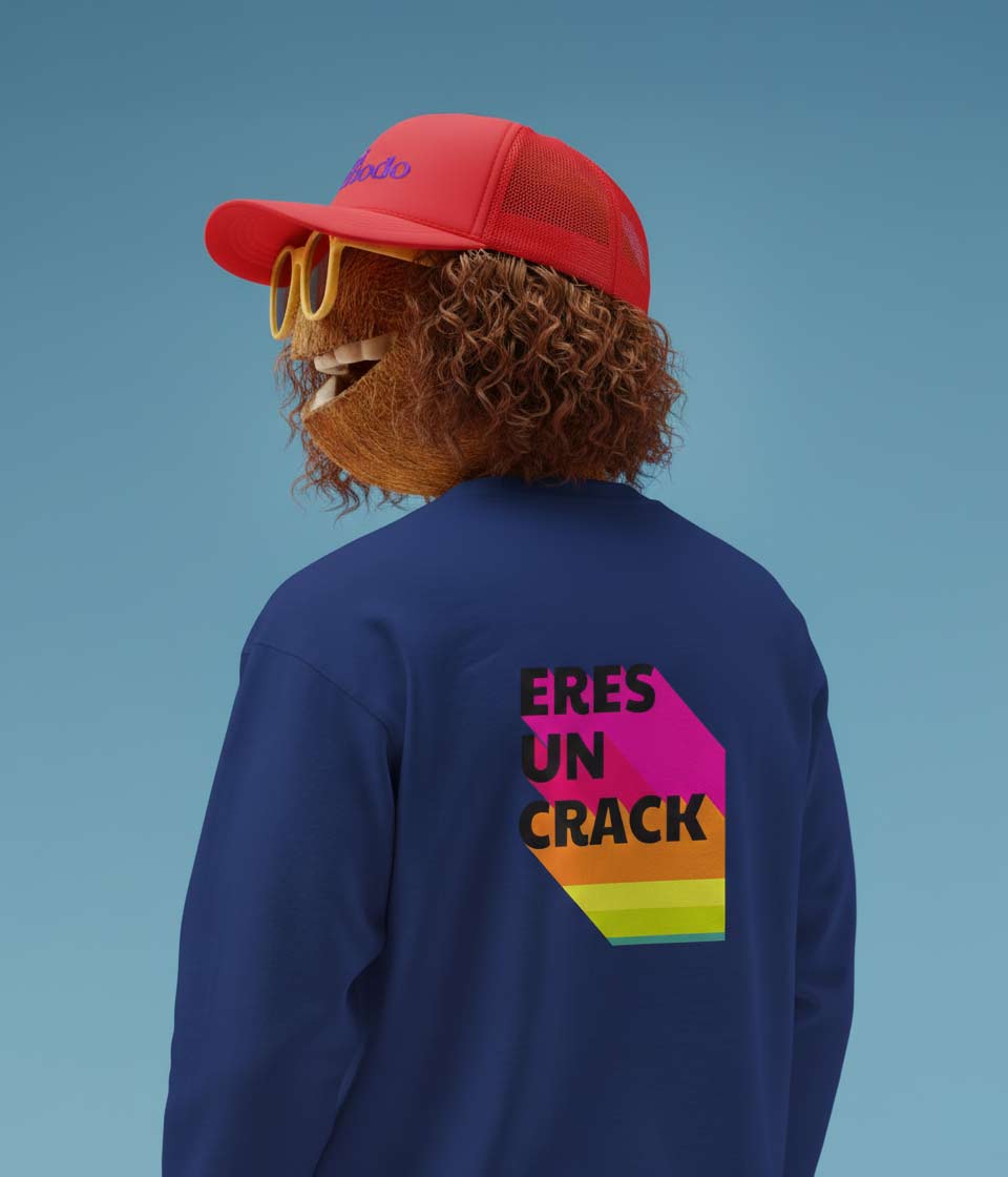 Eres un Crack Sweatshirt and Ni Modo Cap Bundle