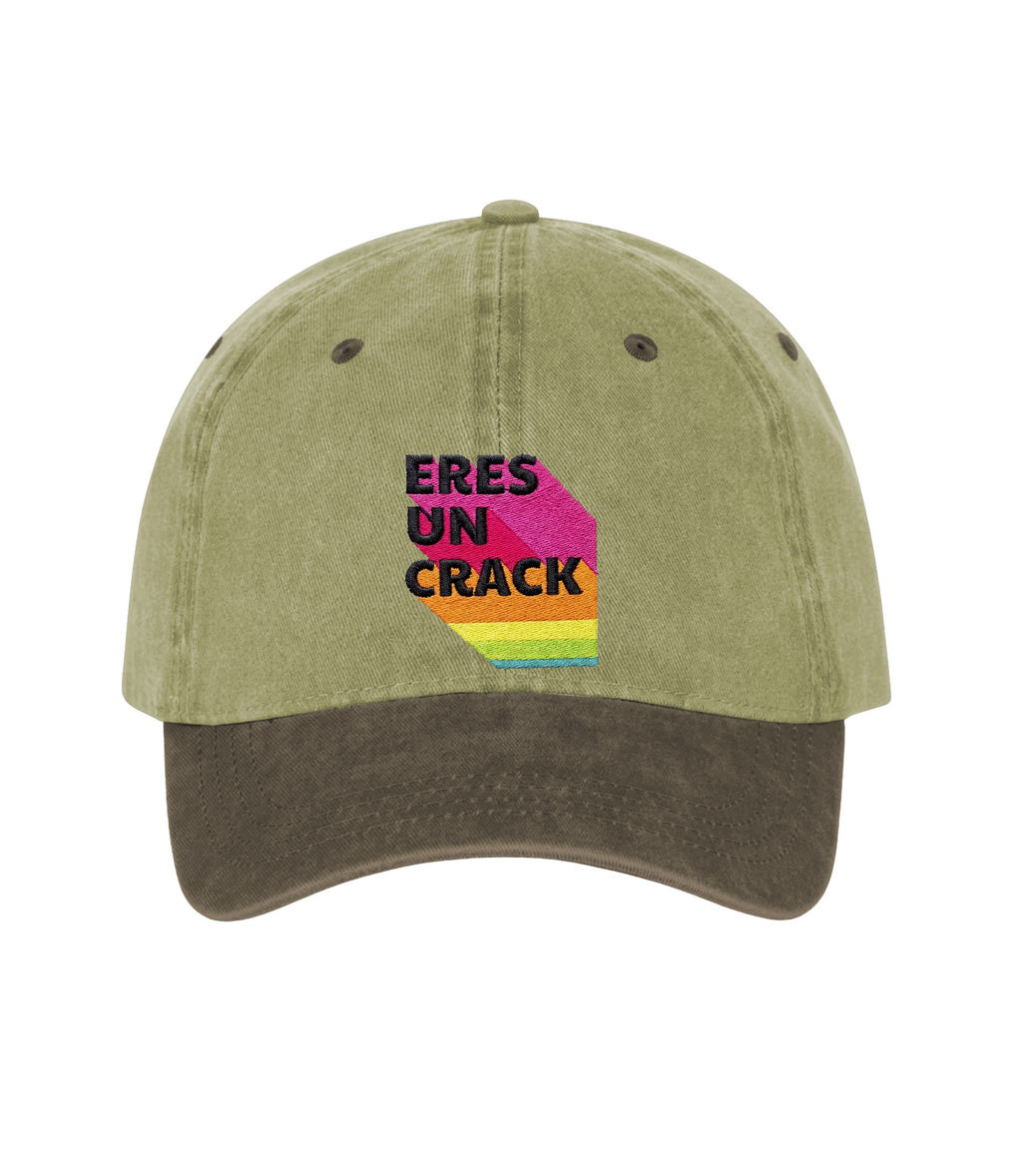 Eres un Crack - Two-Tone Vintage Washed Cotton Cap