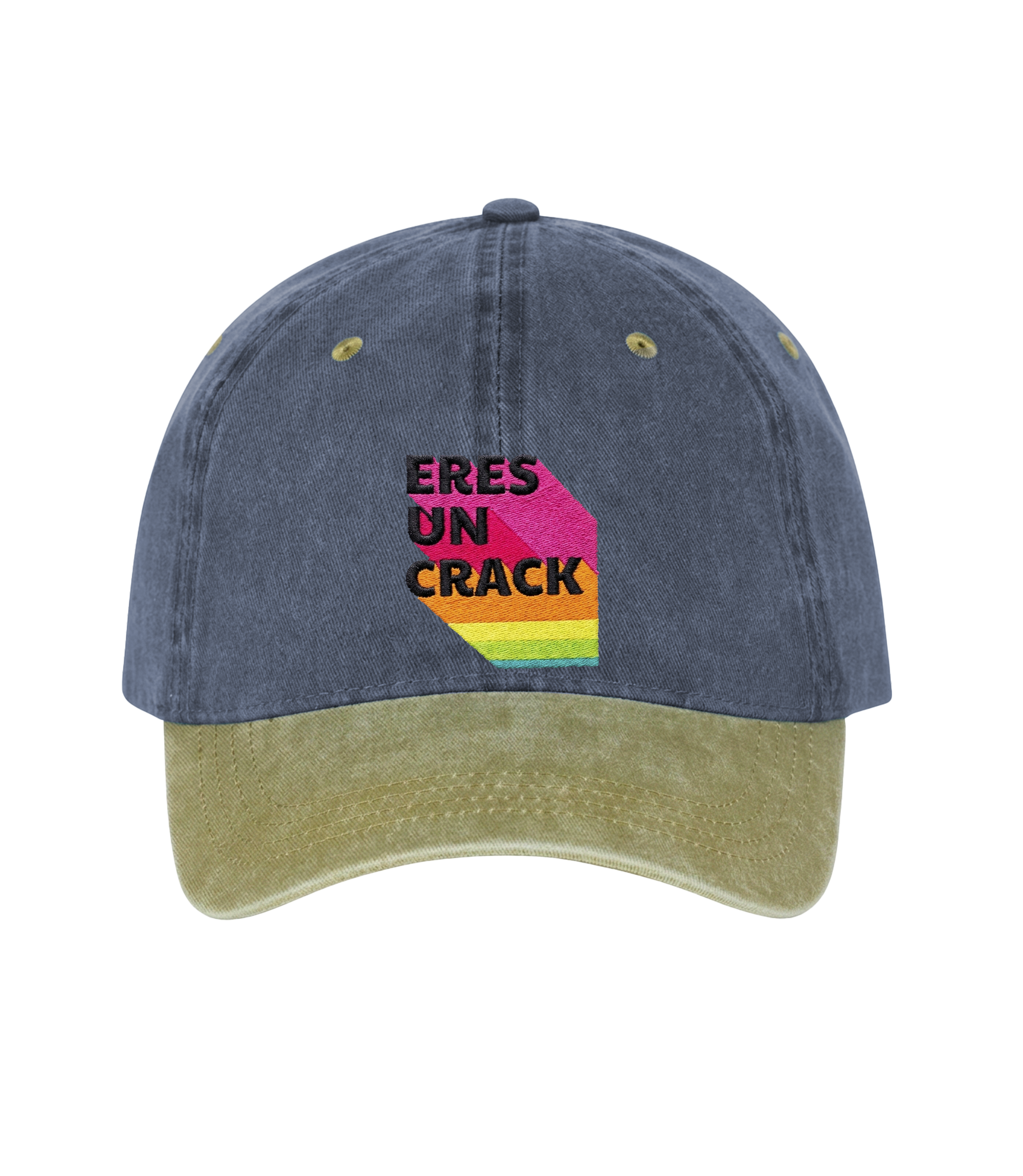 Eres un Crack - Two-Tone Vintage Washed Cotton Cap