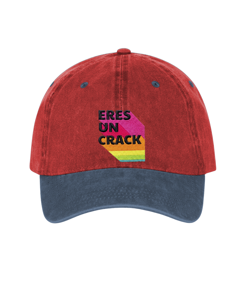 Eres un Crack - Two-Tone Vintage Washed Cotton Cap
