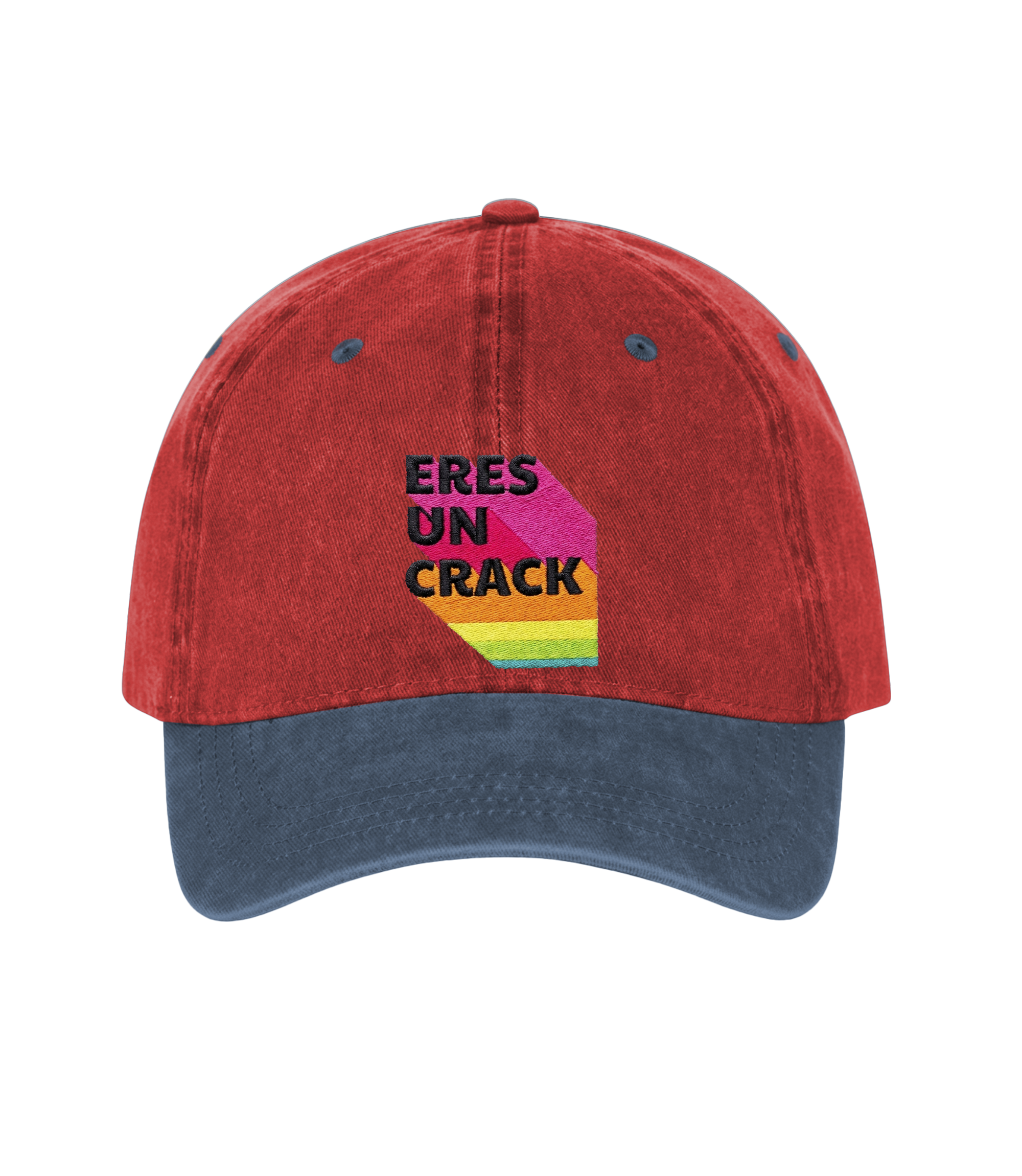 Eres un Crack - Two-Tone Vintage Washed Cotton Cap