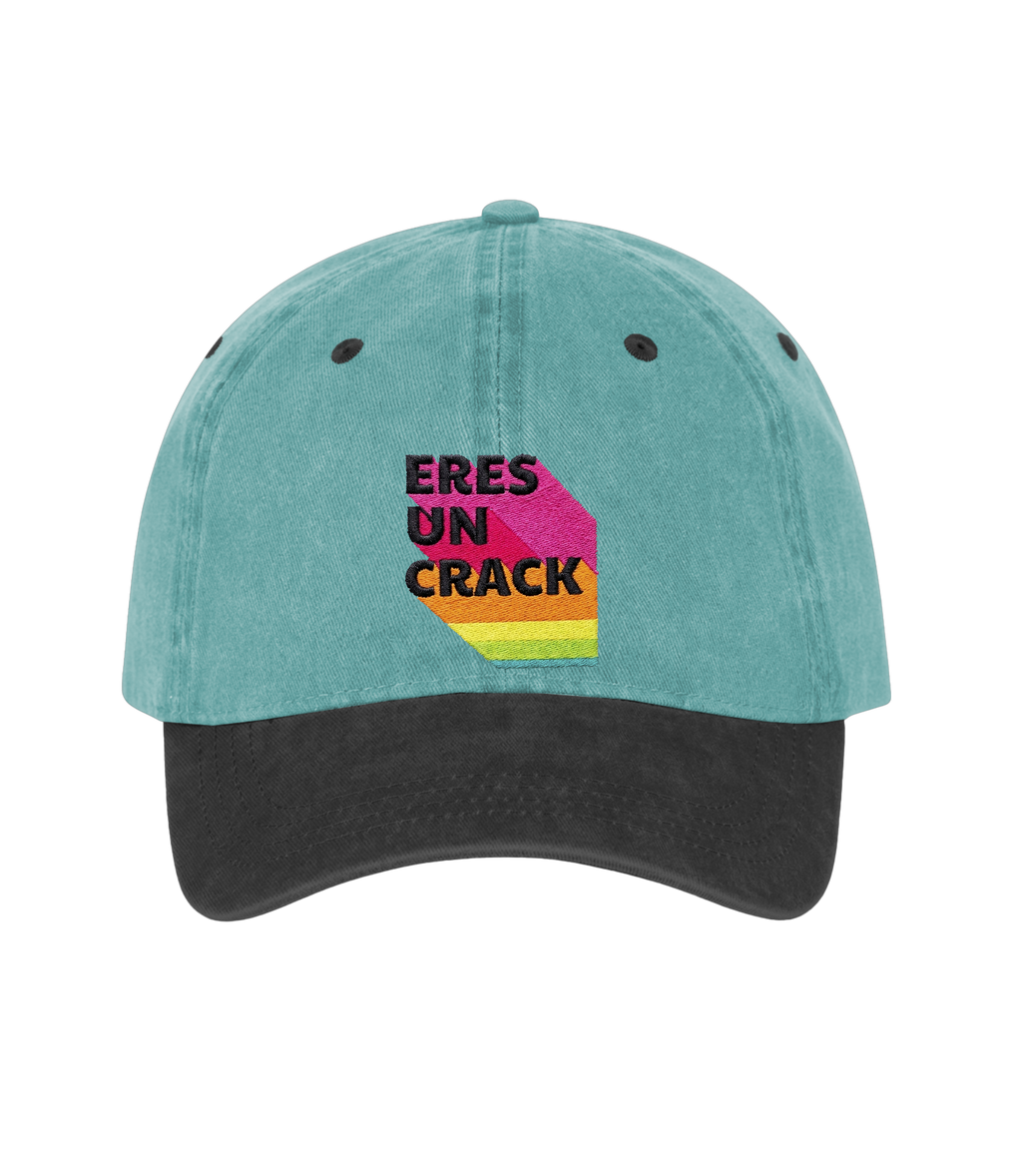 Eres un Crack - Two-Tone Vintage Washed Cotton Cap