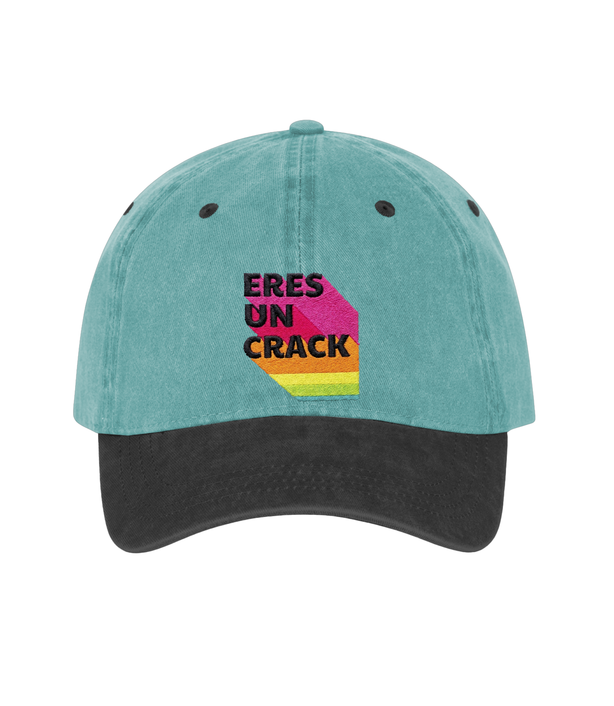 Eres un Crack - Two-Tone Vintage Washed Cotton Cap