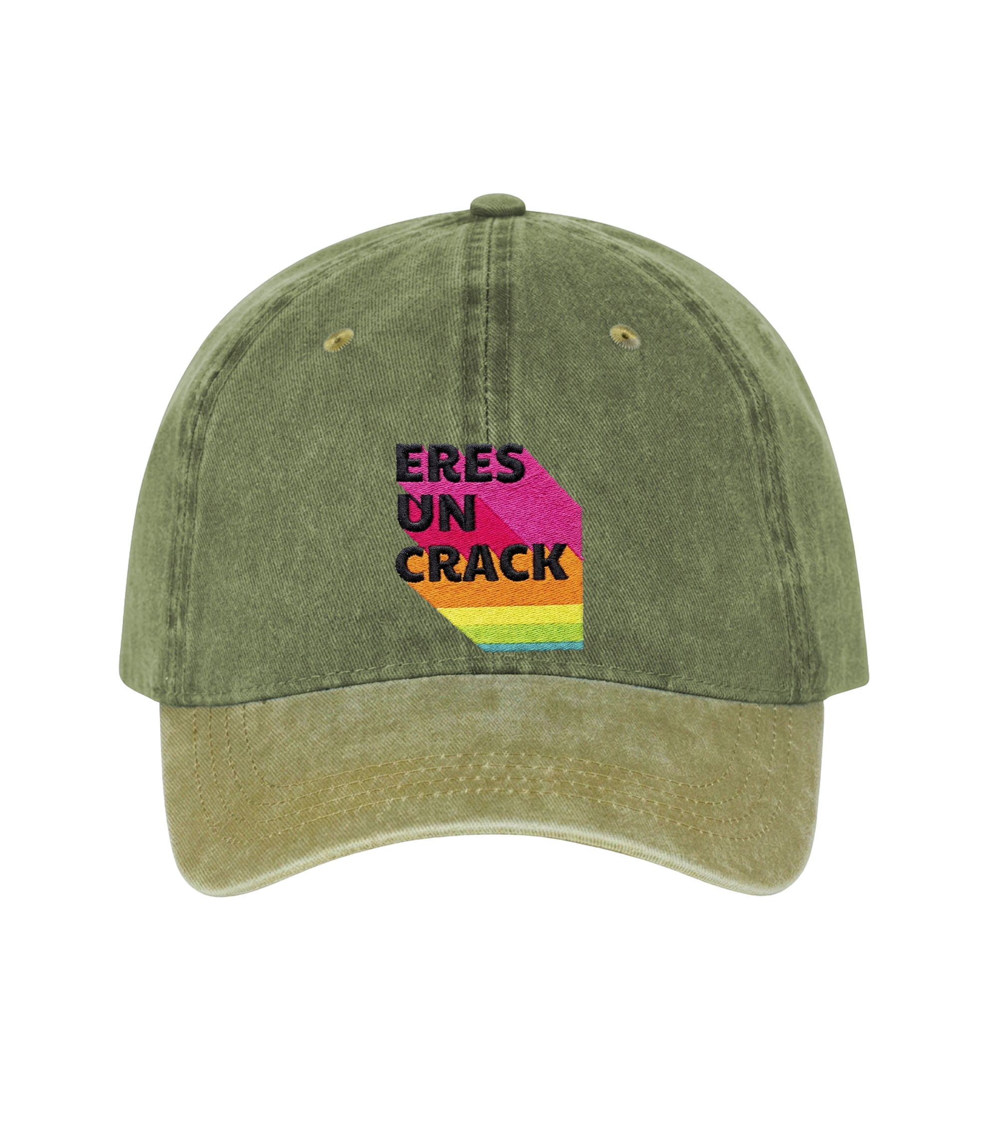 Eres un Crack - Two-Tone Vintage Washed Cotton Cap