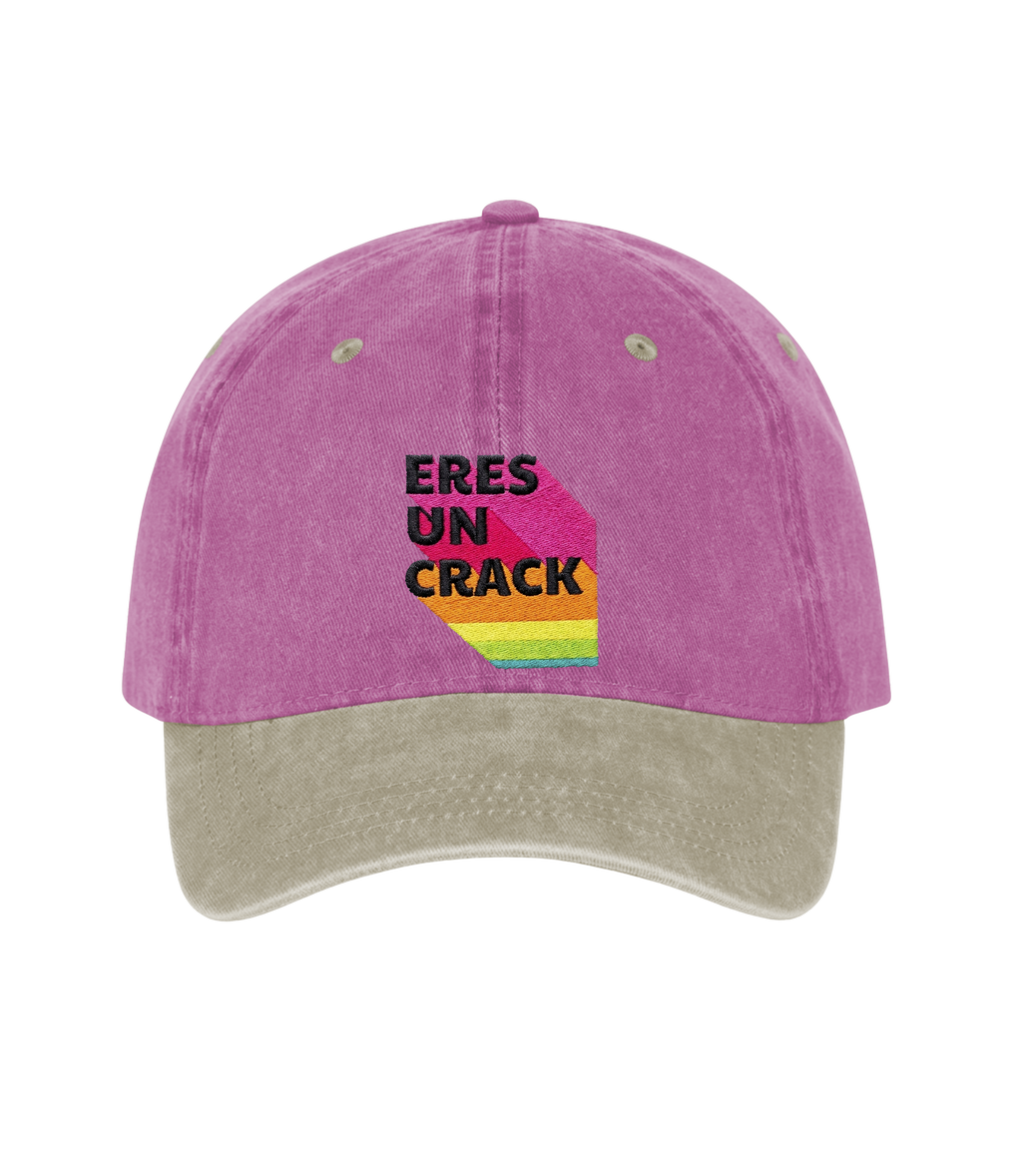 Eres un Crack - Two-Tone Vintage Washed Cotton Cap
