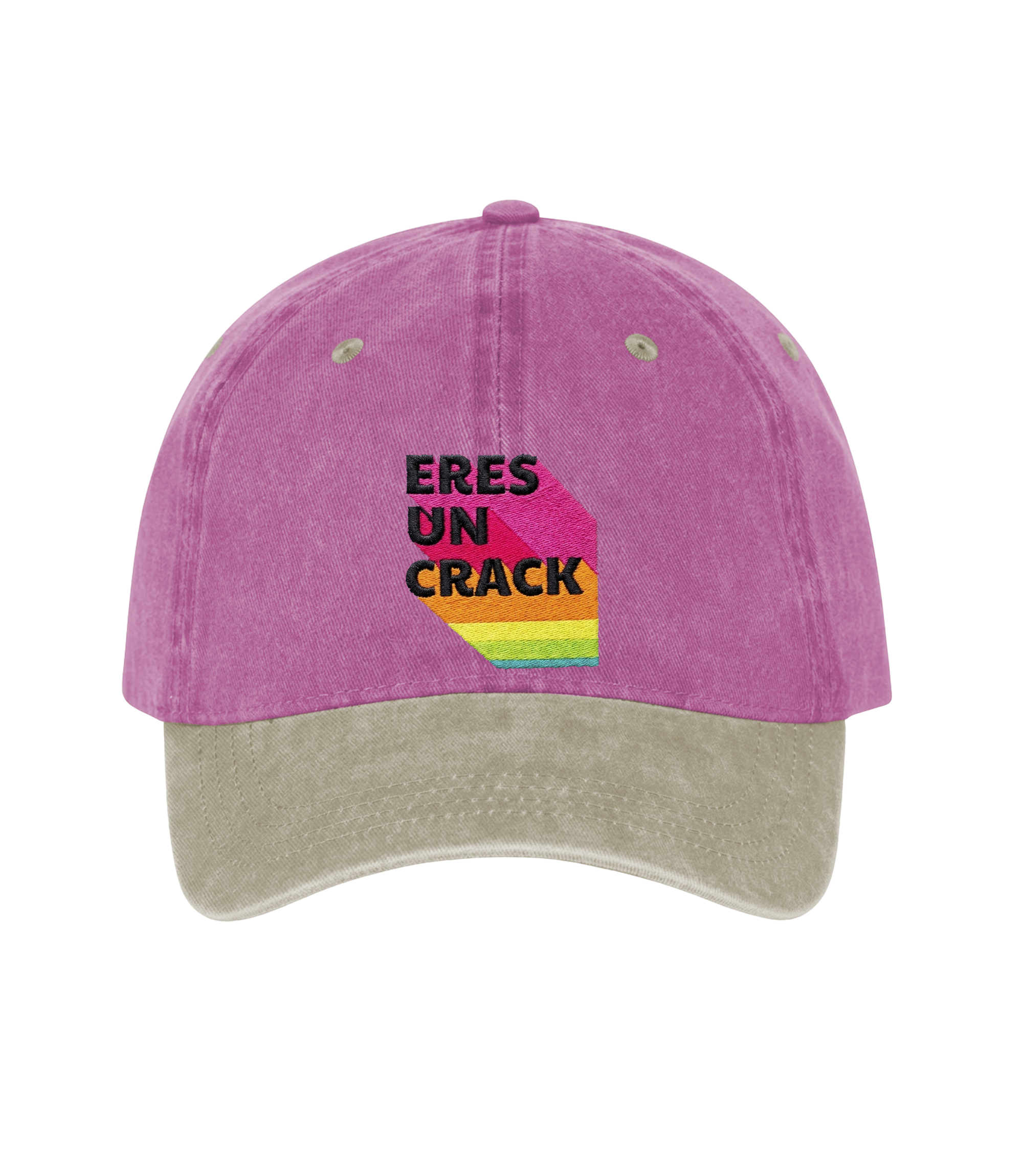 Eres un Crack - Two-Tone Vintage Washed Cotton Cap