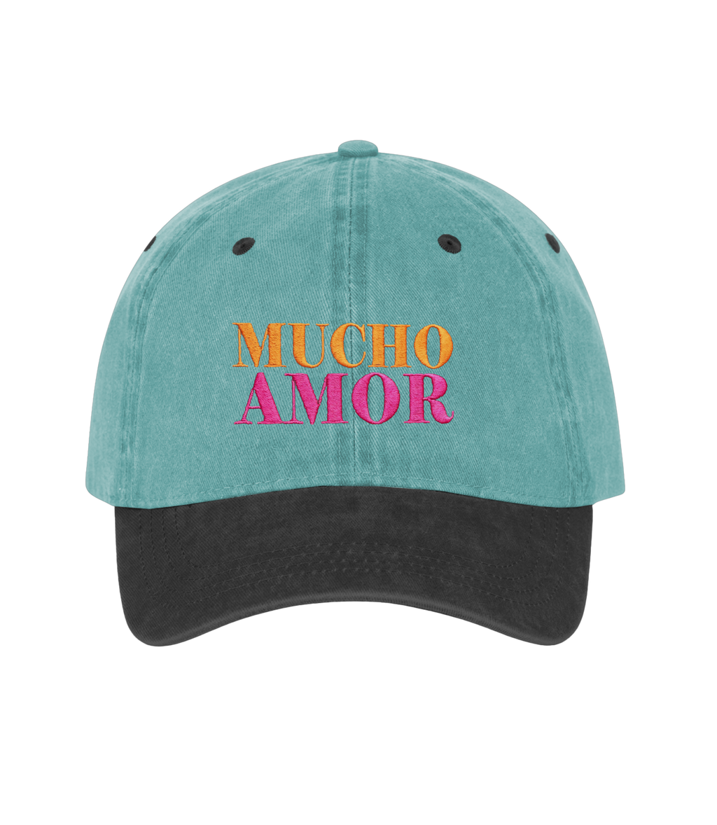 Mucho Amor - Two-Tone Vintage Washed Cotton Cap