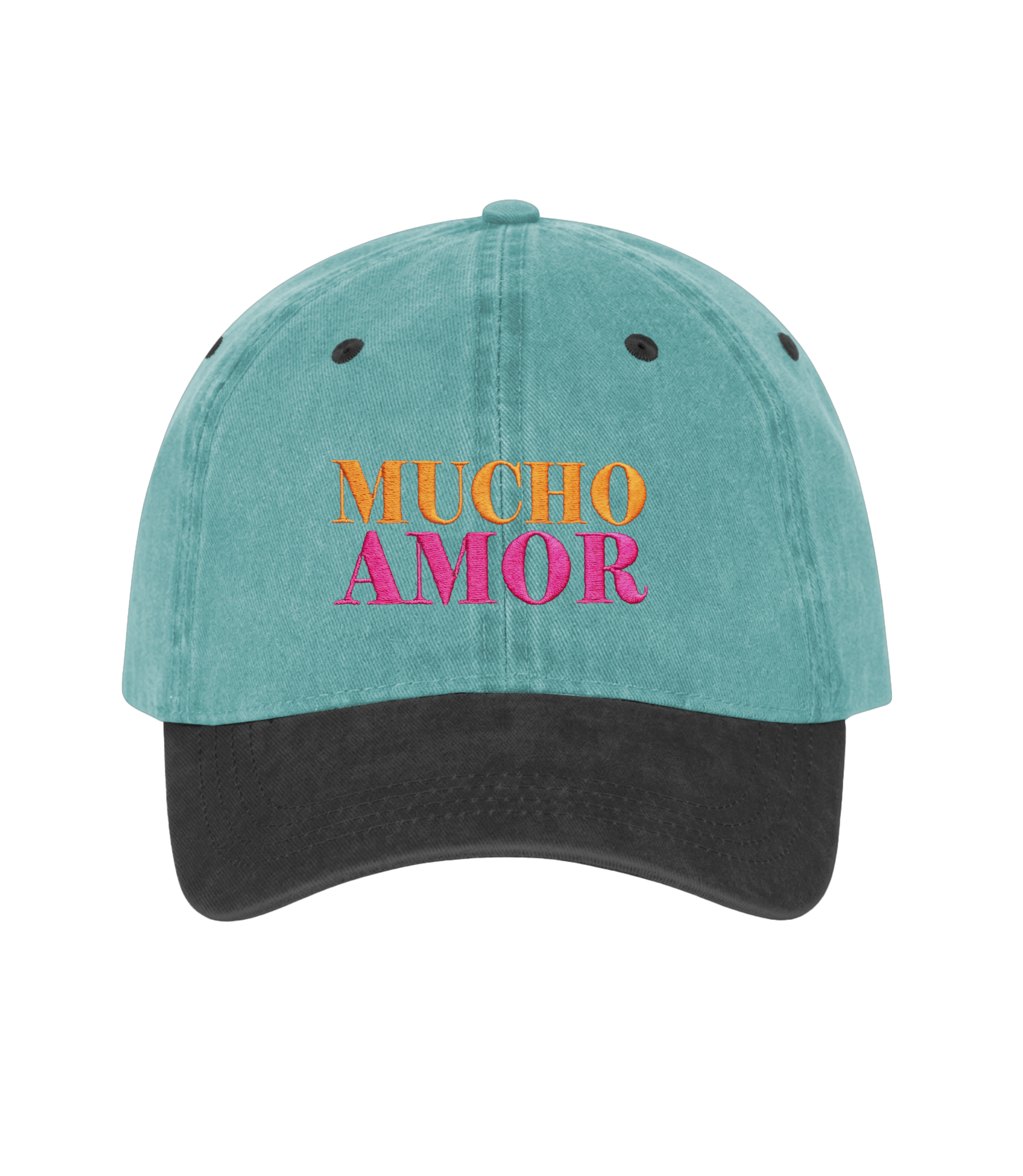 Mucho Amor - Two-Tone Vintage Washed Cotton Cap