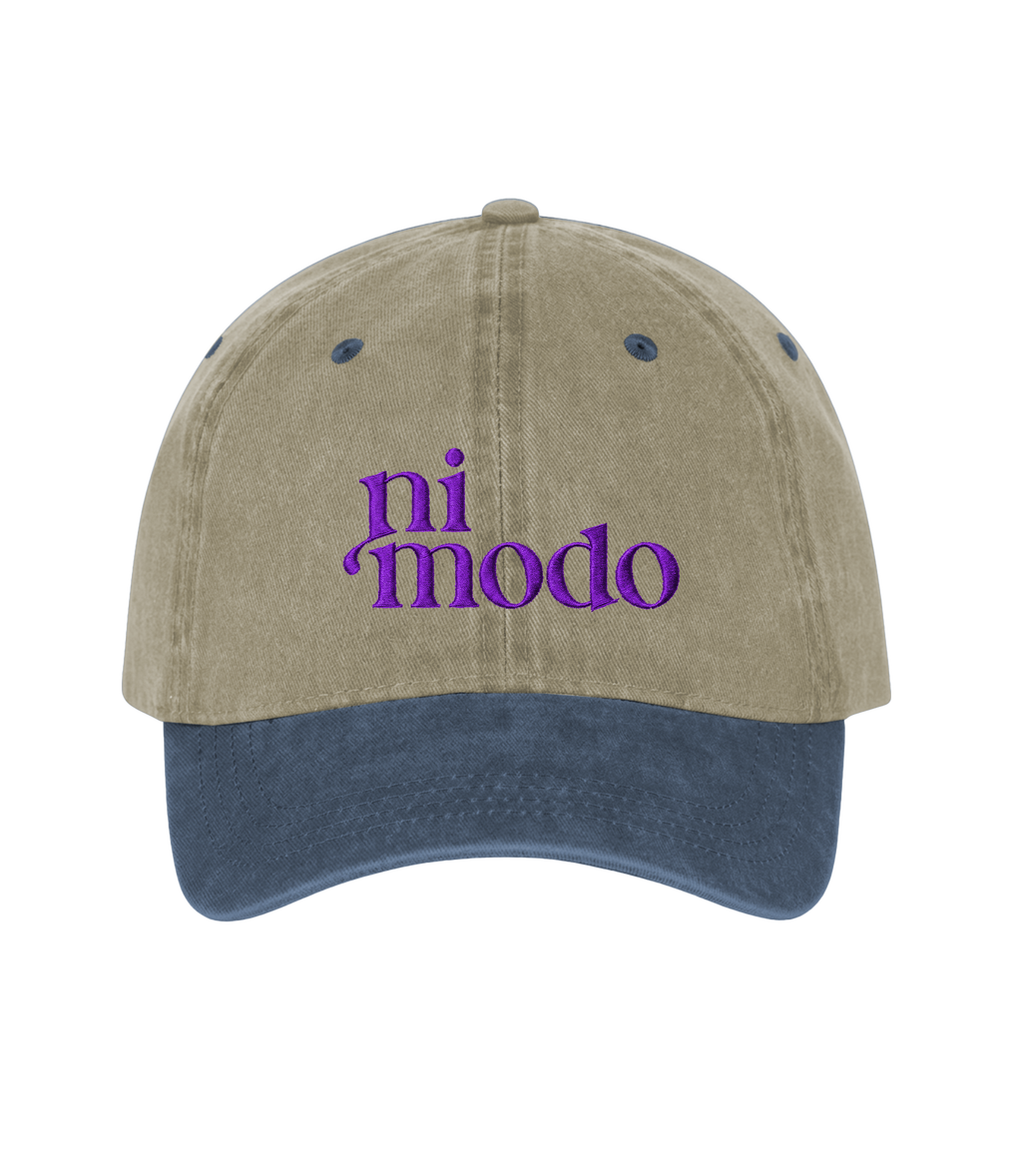 ni modo - Two-Tone Vintage Washed Cotton Cap