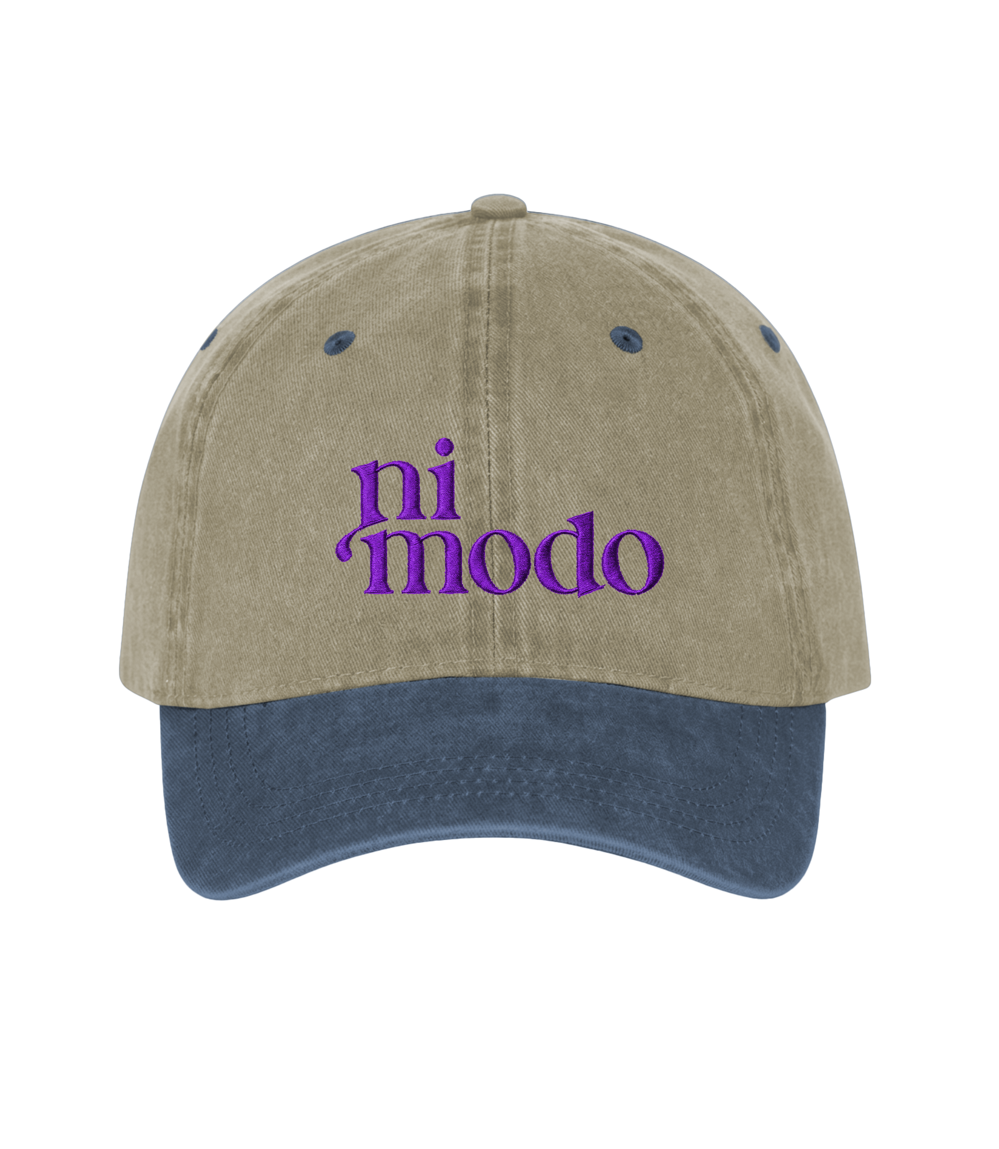 ni modo - Two-Tone Vintage Washed Cotton Cap