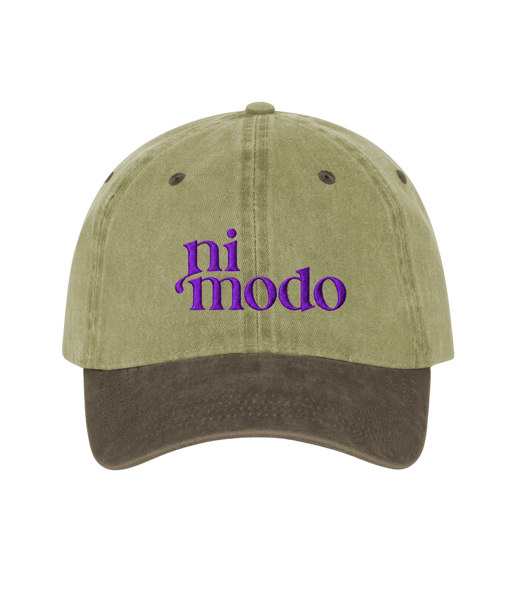 ni modo - Two-Tone Vintage Washed Cotton Cap