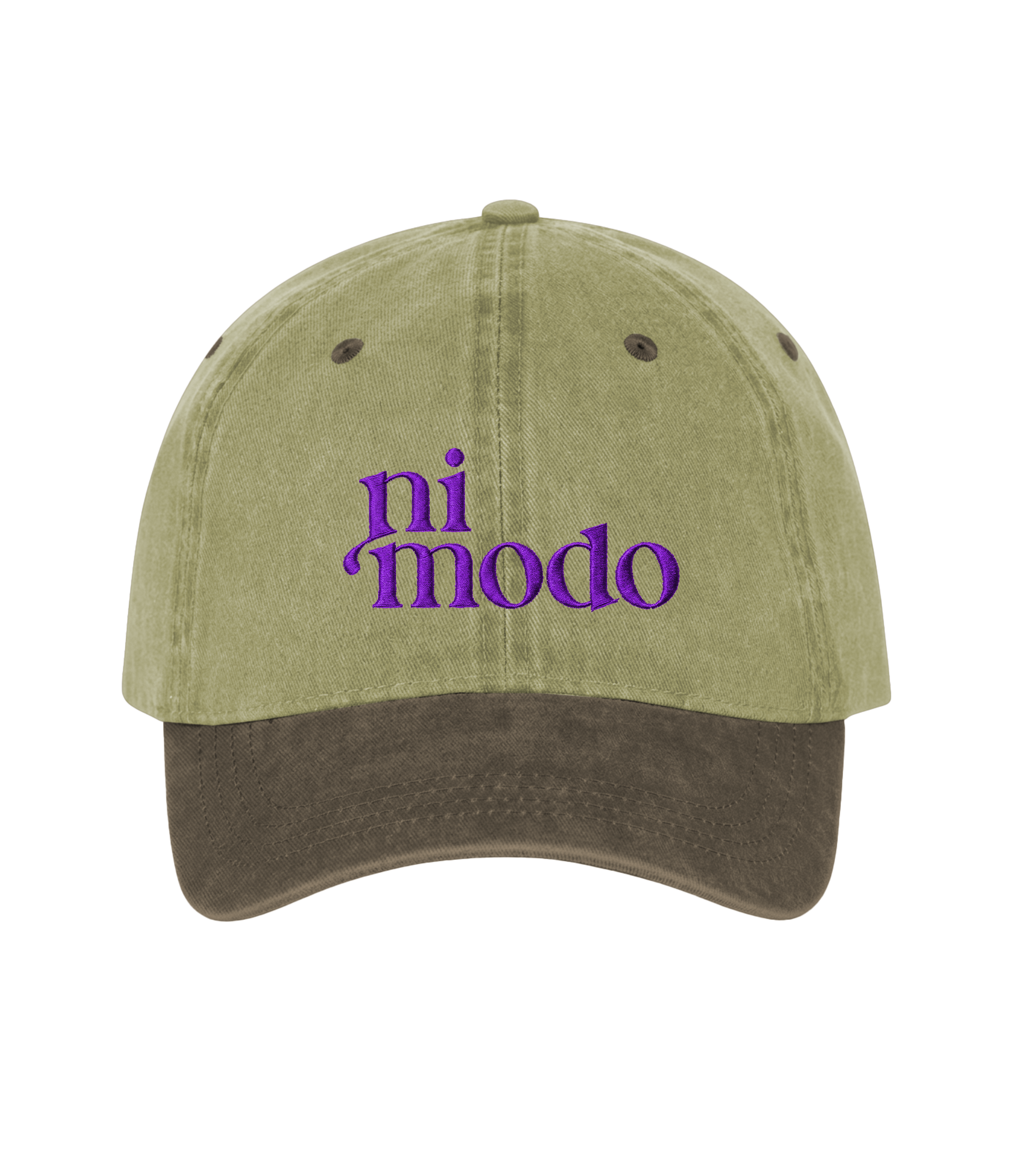 ni modo - Two-Tone Vintage Washed Cotton Cap