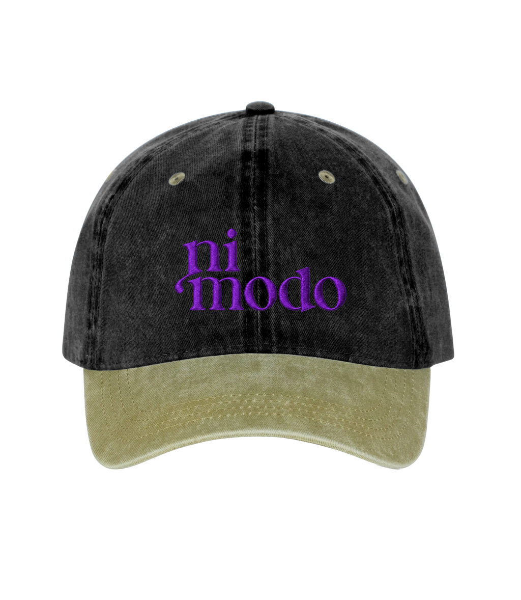 ni modo - Two-Tone Vintage Washed Cotton Cap