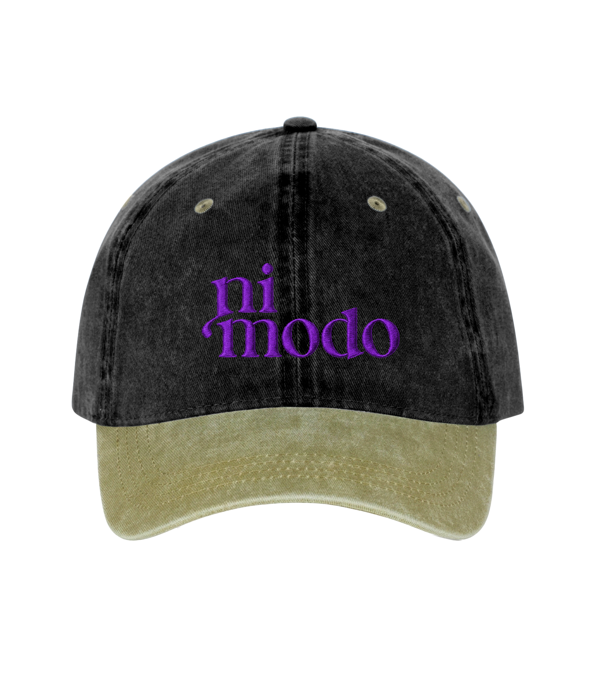 ni modo - Two-Tone Vintage Washed Cotton Cap