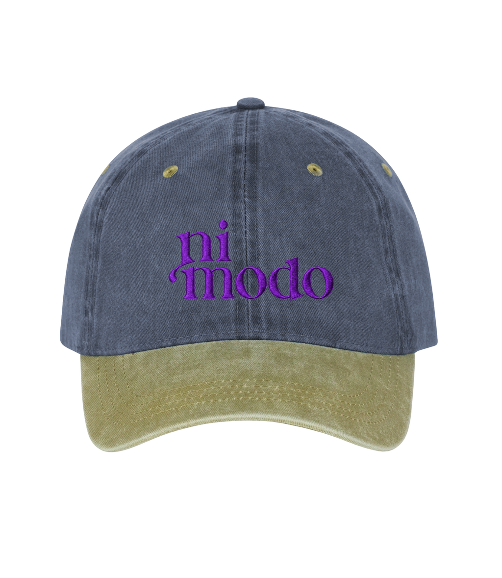 ni modo - Two-Tone Vintage Washed Cotton Cap
