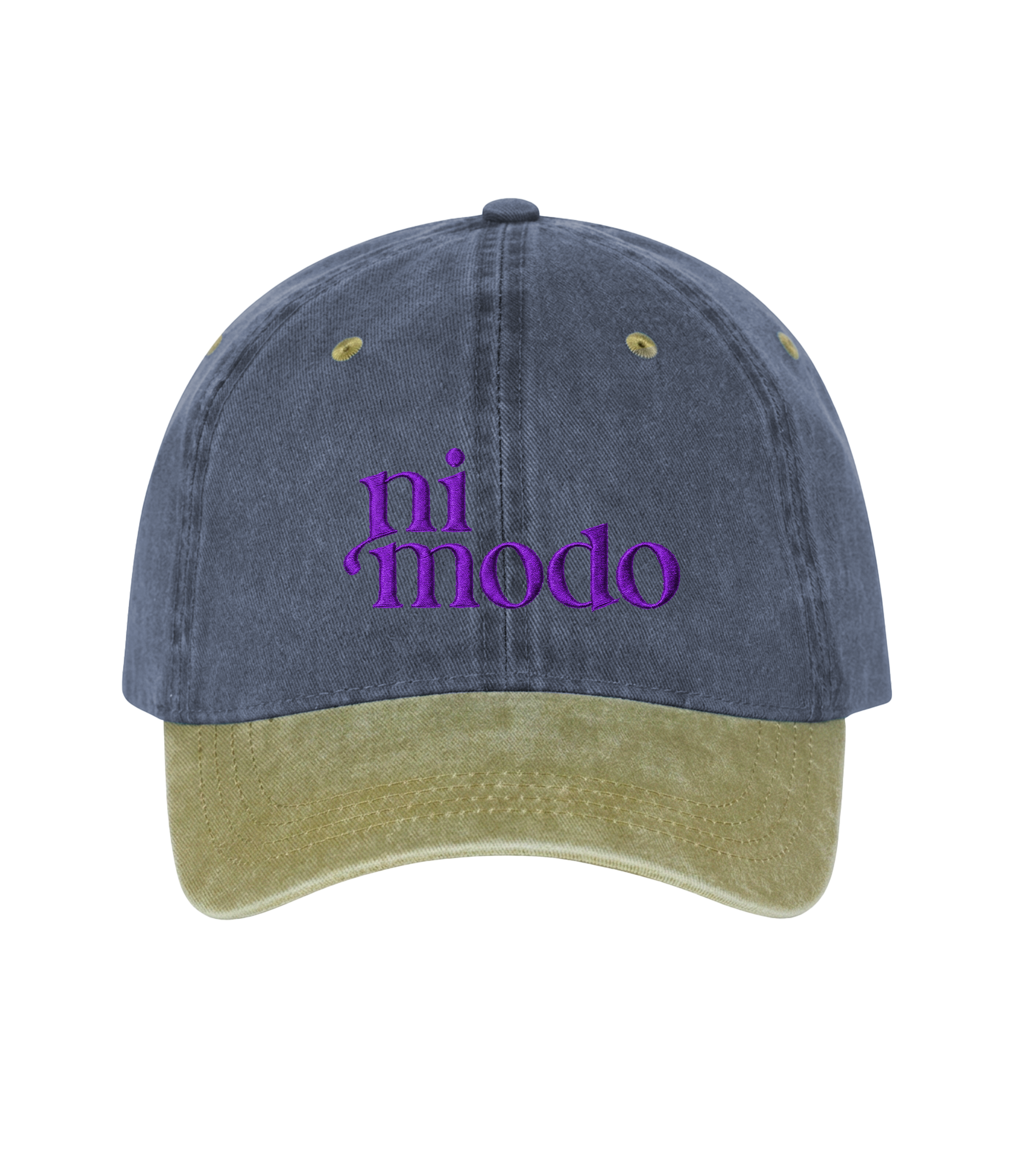 ni modo - Two-Tone Vintage Washed Cotton Cap