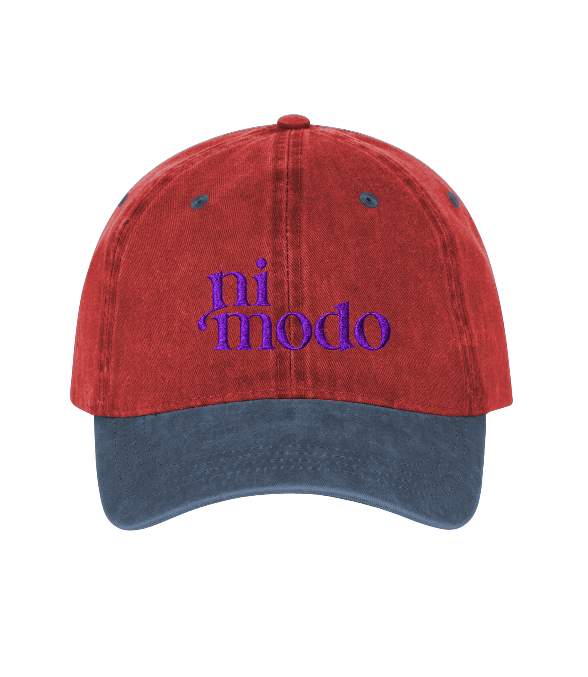 ni modo - Two-Tone Vintage Washed Cotton Cap