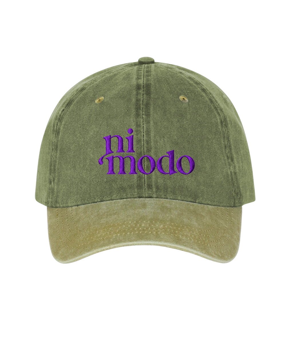 ni modo - Two-Tone Vintage Washed Cotton Cap