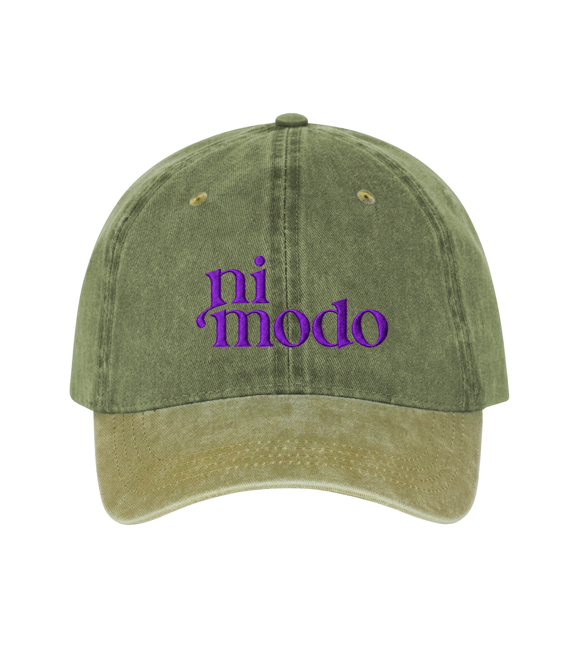 ni modo - Two-Tone Vintage Washed Cotton Cap