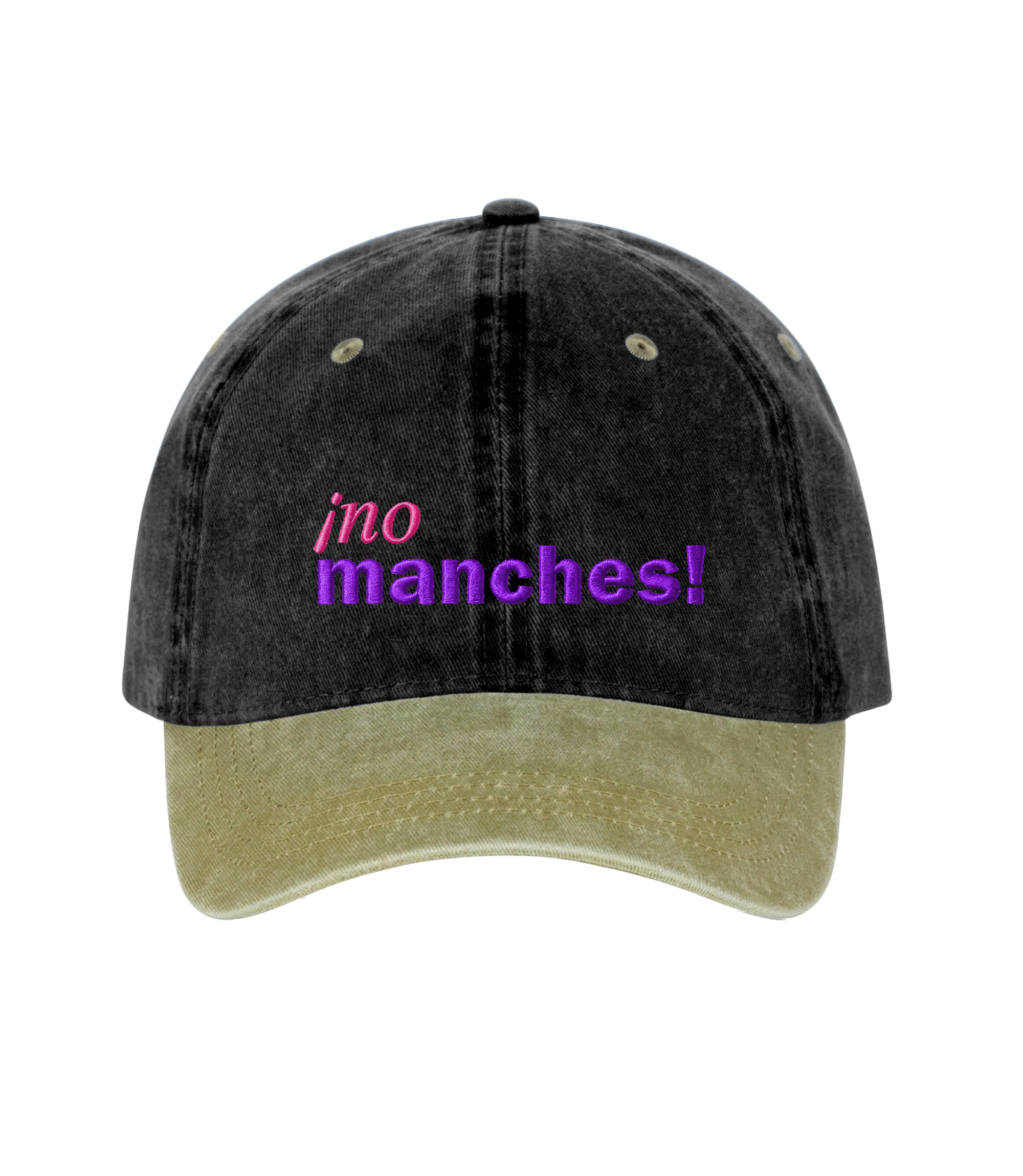 ¡no manches! - Gorra Deslavada Bicolor