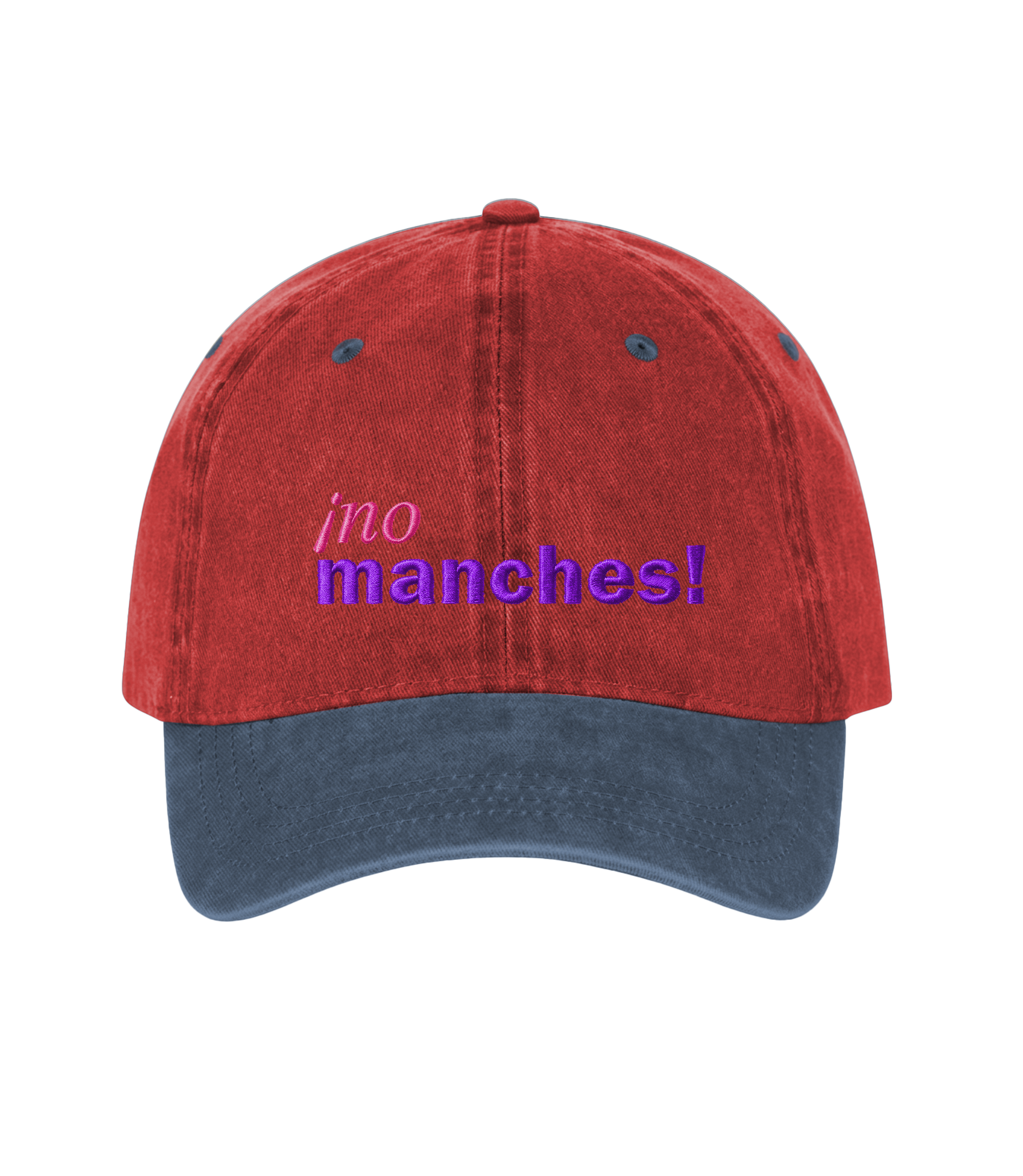 ¡no manches! - Gorra Deslavada Bicolor