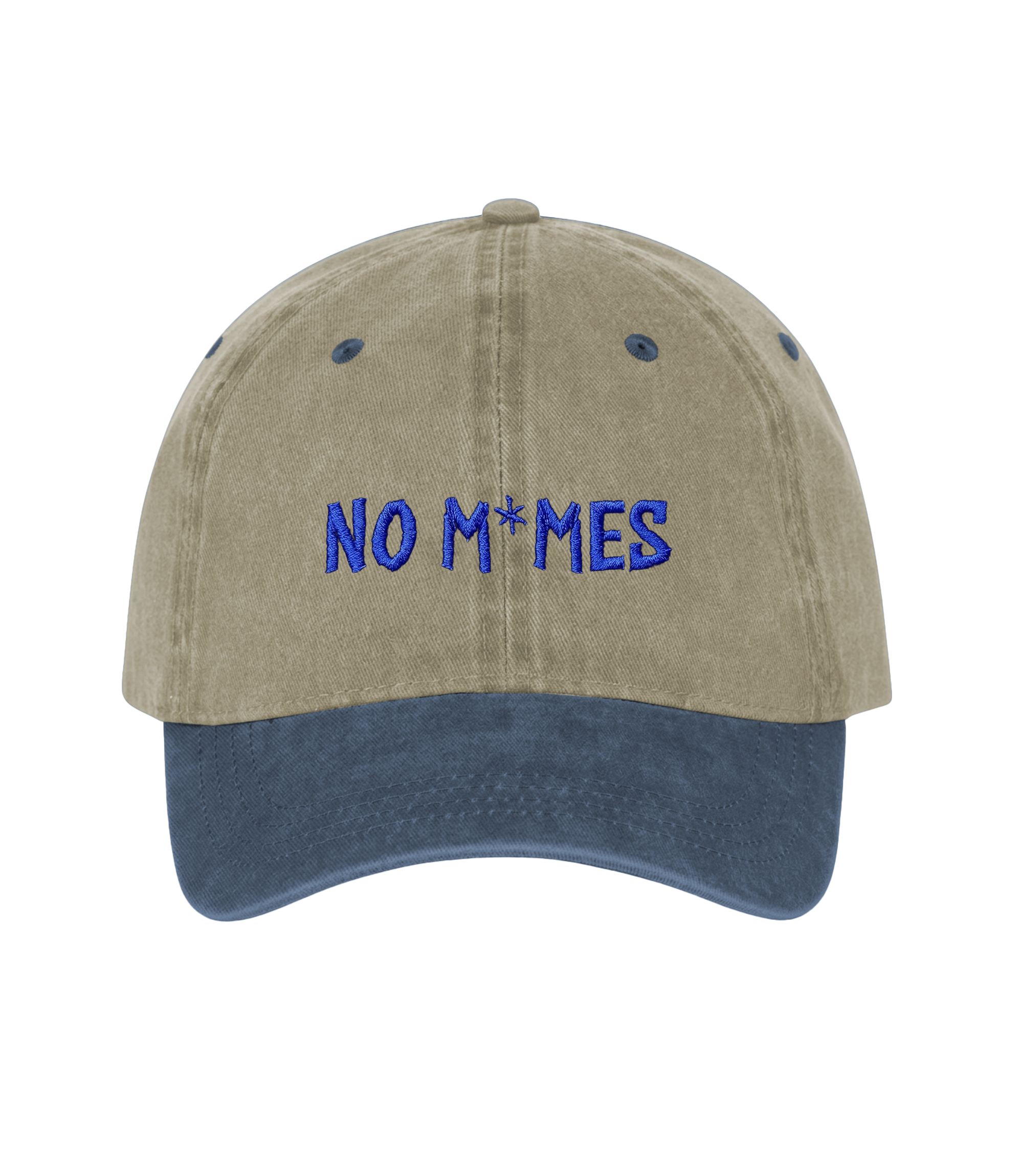 No M*mes - Two-Tone Vintage Washed Cotton Cap
