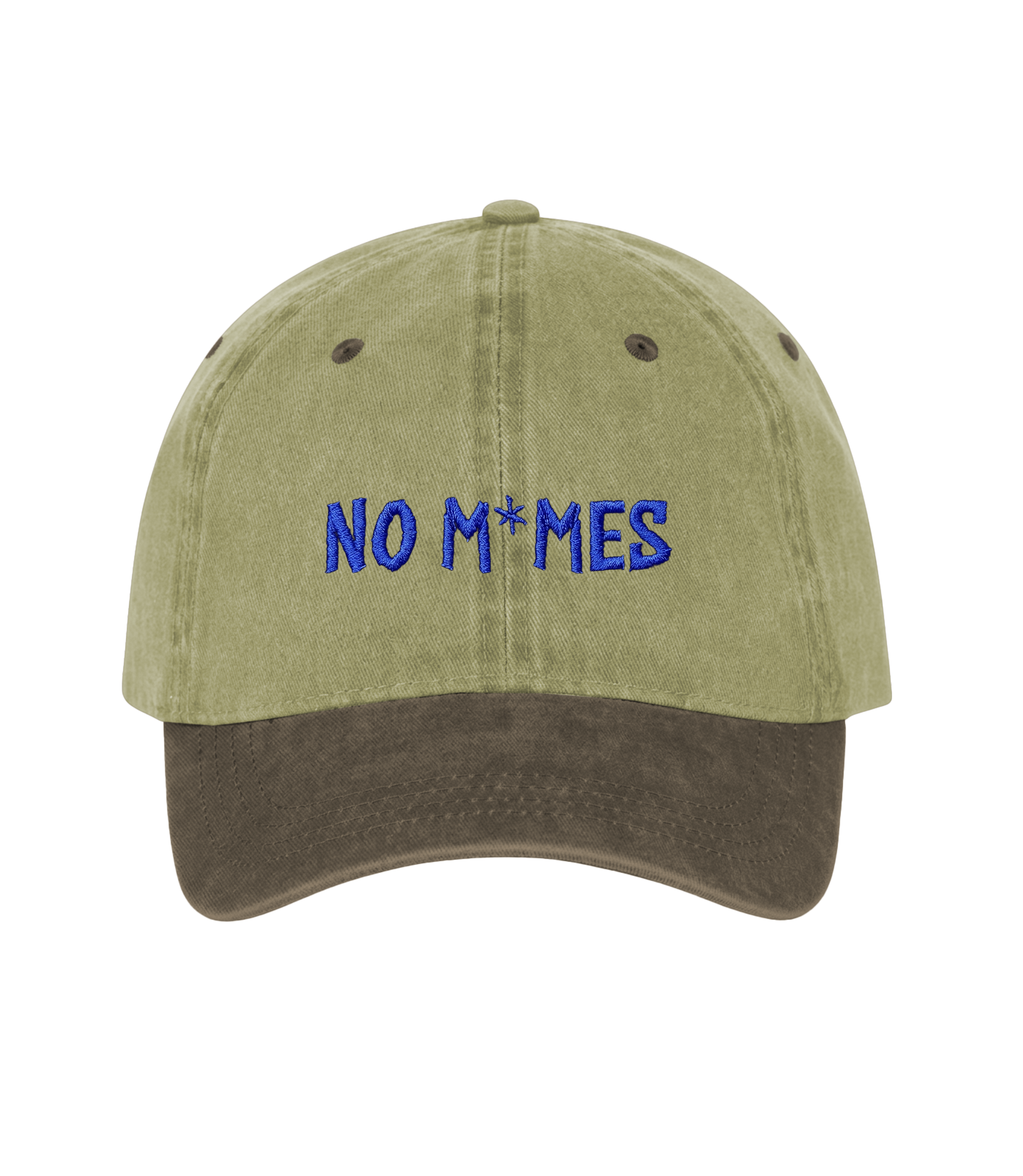 No M*mes - Two-Tone Vintage Washed Cotton Cap