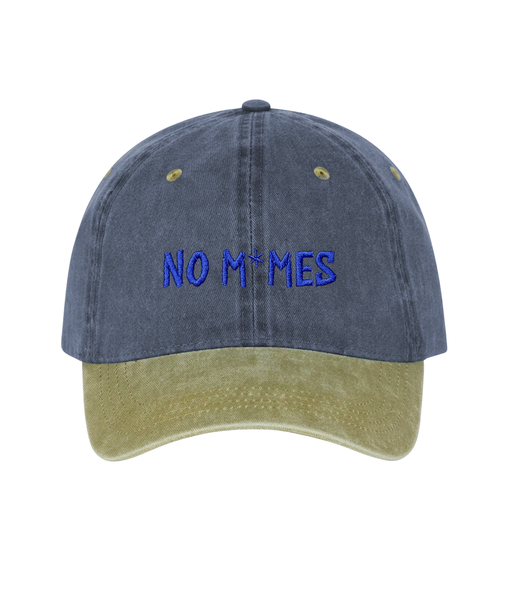 No M*mes - Two-Tone Vintage Washed Cotton Cap