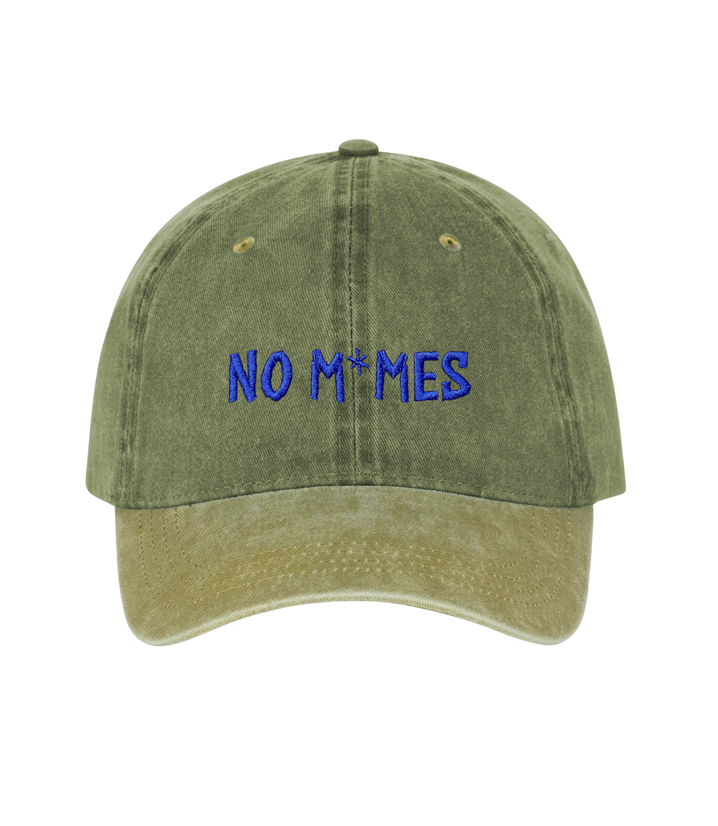 No M*mes - Two-Tone Vintage Washed Cotton Cap