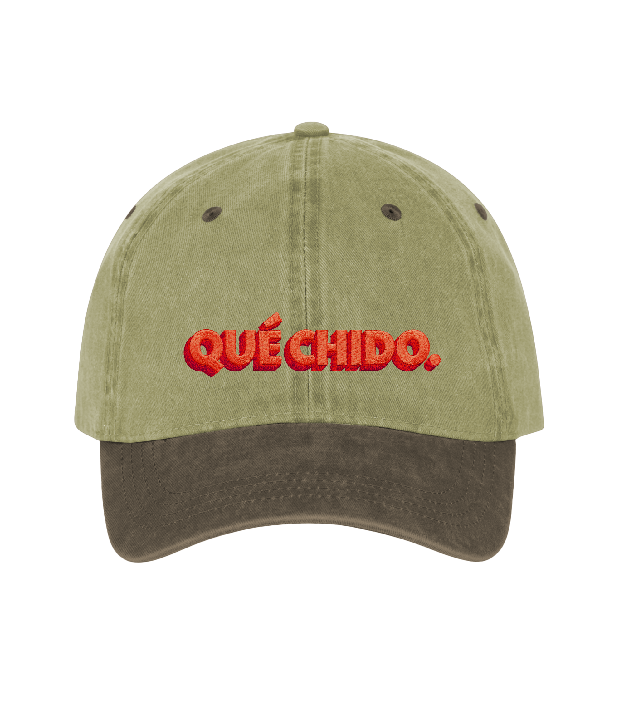 Qué Chido - Two-Tone Vintage Washed Cotton Cap