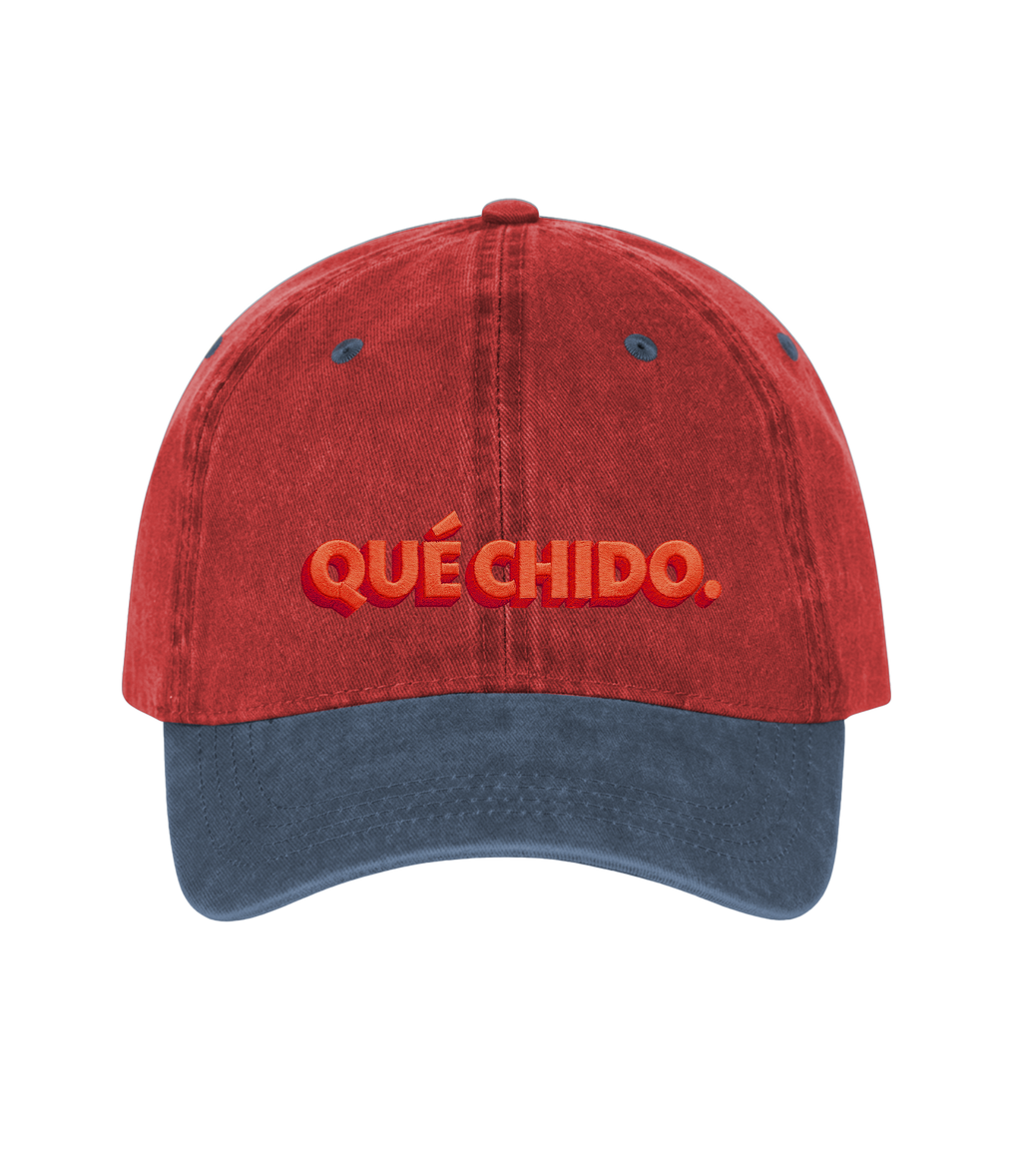 Qué Chido - Two-Tone Vintage Washed Cotton Cap