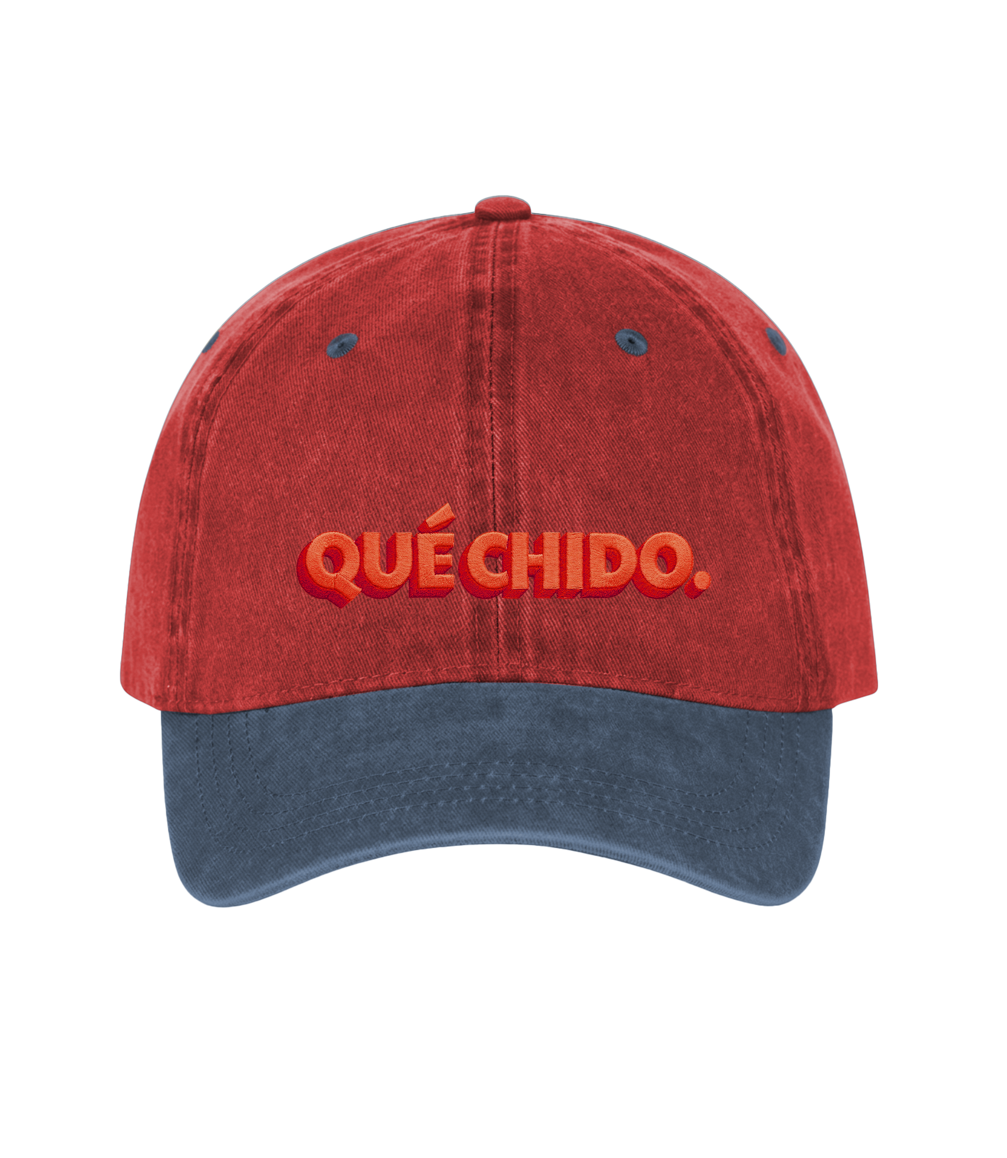 Qué Chido - Two-Tone Vintage Washed Cotton Cap