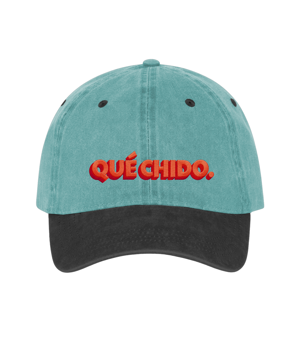 Qué Chido - Two-Tone Vintage Washed Cotton Cap