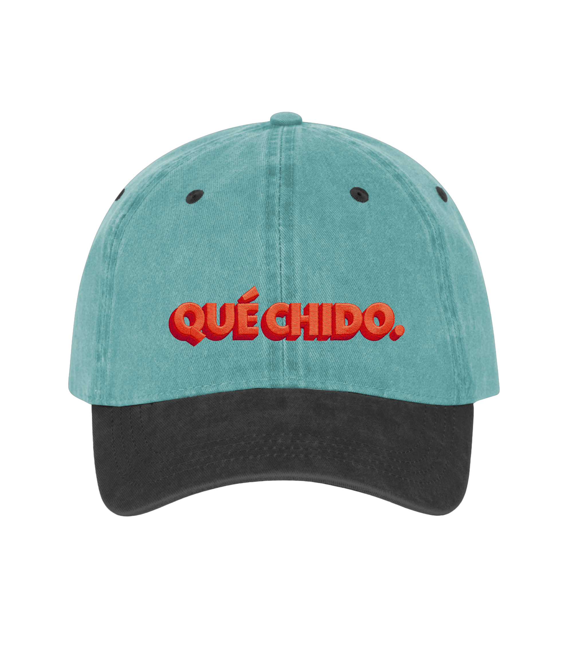 Qué Chido - Two-Tone Vintage Washed Cotton Cap