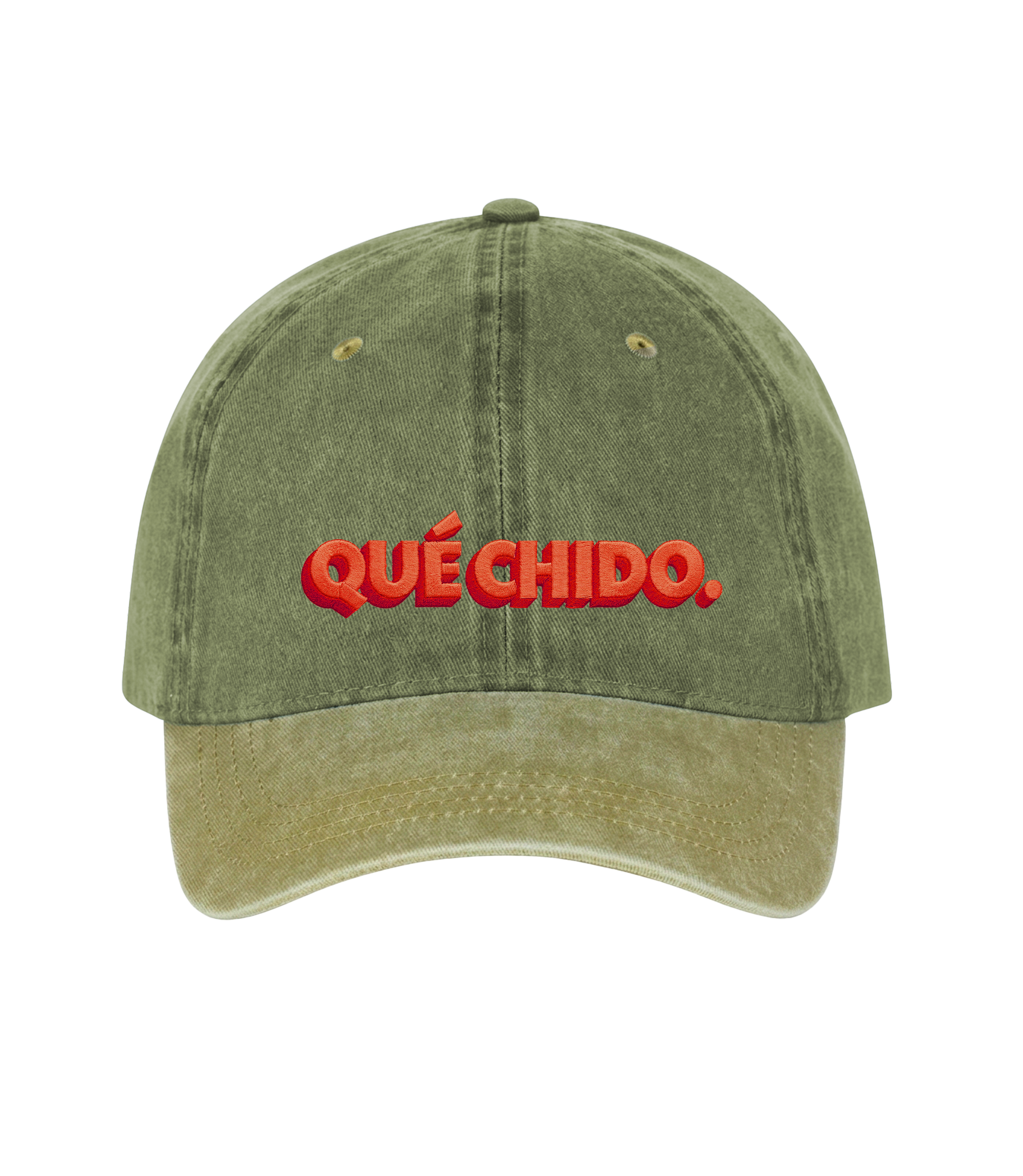 Qué Chido - Two-Tone Vintage Washed Cotton Cap