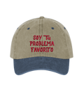 Soy tu Problema Favorito - Two-Tone Vintage Washed Cotton Cap