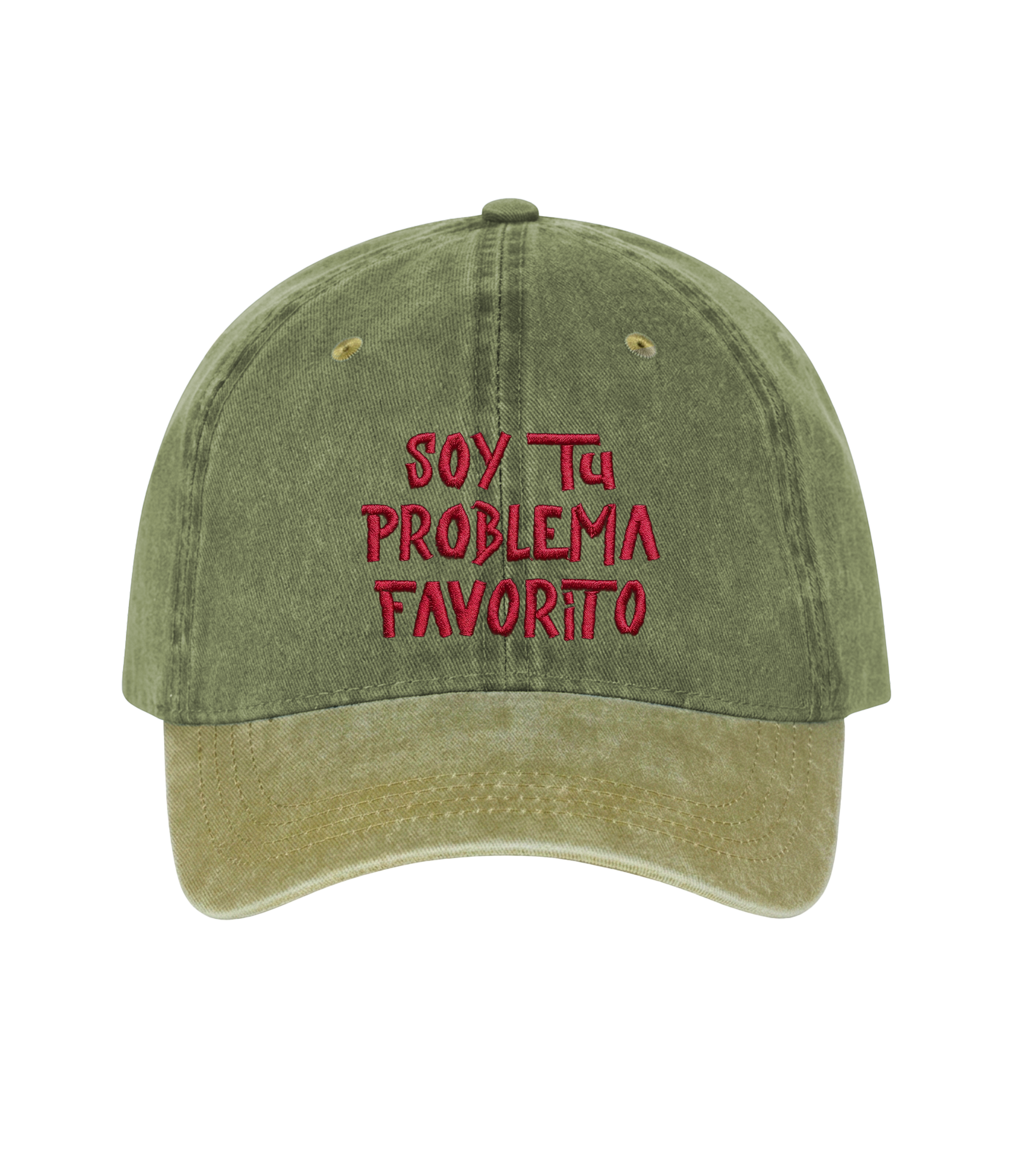 Soy tu Problema Favorito - Two-Tone Vintage Washed Cotton Cap